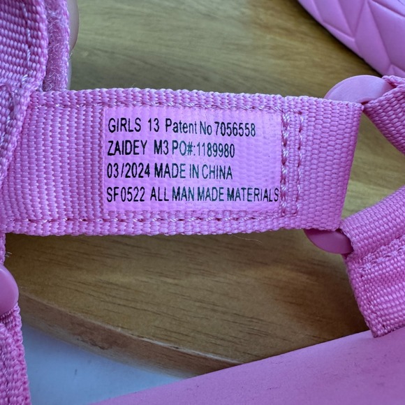 New Little Kids Dolce Vita Zaidey Platform Comfort Pink Sandals Size‎ 13 C - Picture 7 of 8